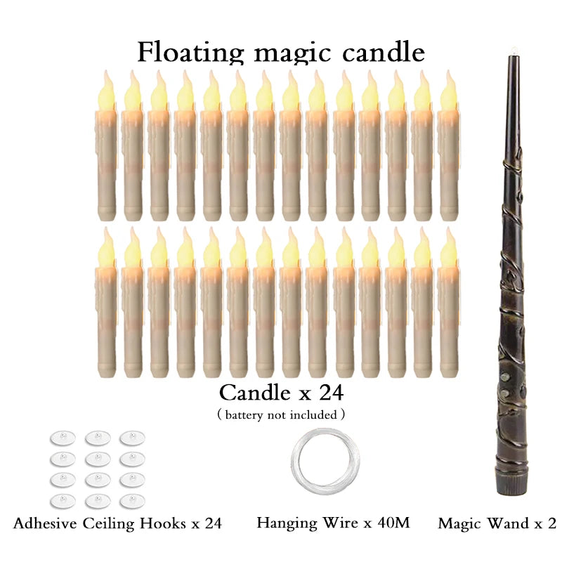 Floating Lumos candles