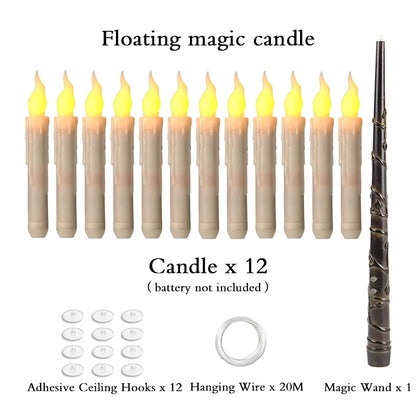 Floating Lumos candles